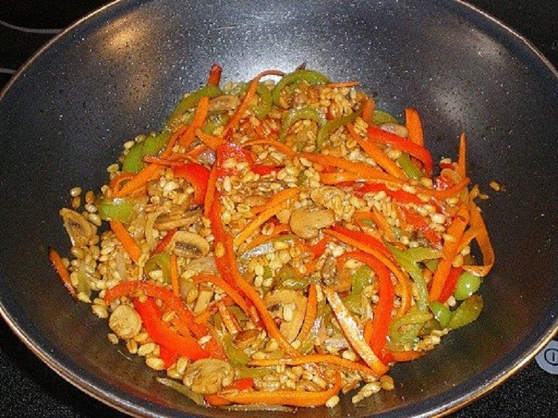 receta wok vegetariano