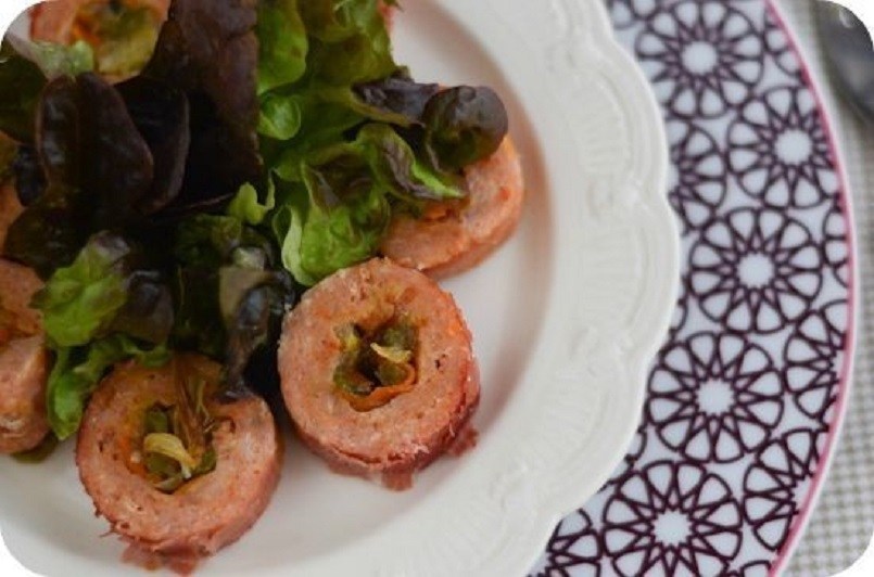receta rollitos de pollo